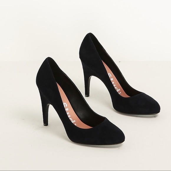Navy Suede Acne Studios Pumps - Picture 1 of 5